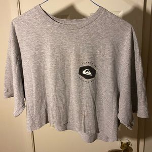 Quicksilver Crop Tee Shirt Women’s Gray